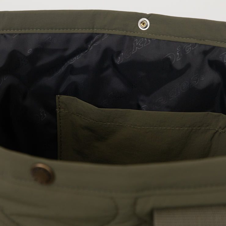 DICKIES Thorsby Quilted Tote Bag in GREEN