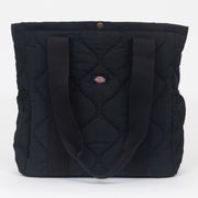 DICKIES Thorsby Quilted Tote Bag in BLACK