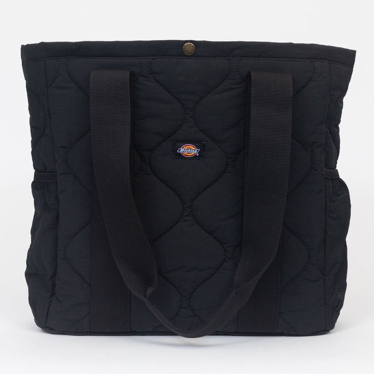DICKIES Thorsby Quilted Tote Bag in BLACK