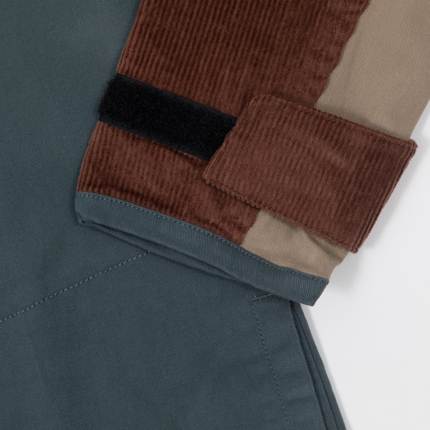 KAVU Throwshirt Flex Jacket in BLUE & BROWN