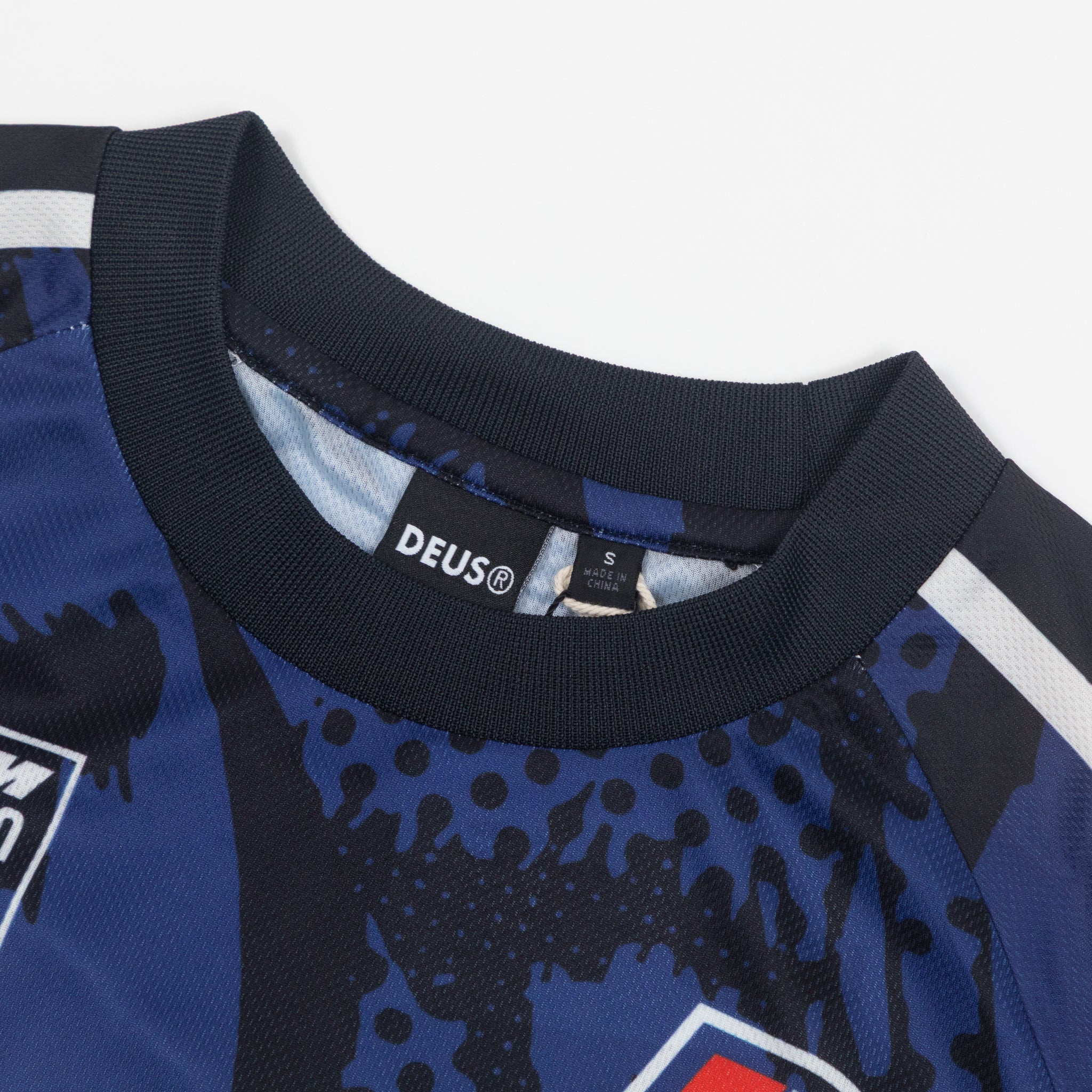 DEUS EX MACHINA Tillment Moto Jersey in BLUE & BLACK