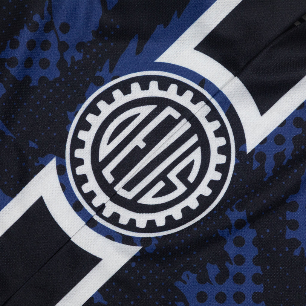 DEUS EX MACHINA Tillment Moto Jersey in BLUE & BLACK
