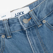 Womens JJXX Tokyo Wide Fit Ripped Jeans in LIGHT BLUE DENIM