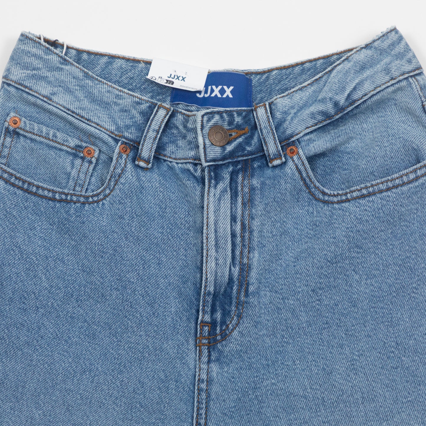 Womens JJXX Tokyo Wide Leg Jeans in MID BLUE