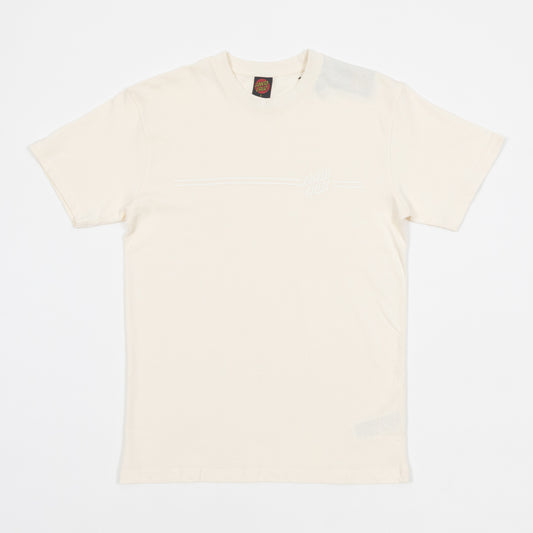SANTA CRUZ Tonal Opus Dot Stripe T-Shirt in CREAM