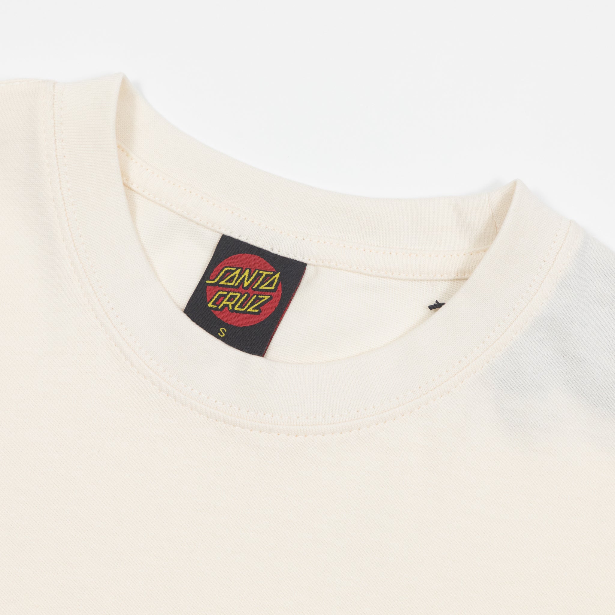 SANTA CRUZ Tonal Opus Dot Stripe T-Shirt in CREAM