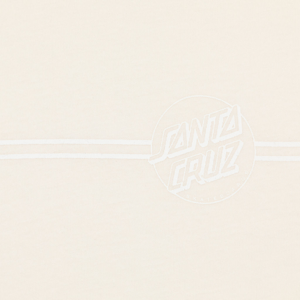 SANTA CRUZ Tonal Opus Dot Stripe T-Shirt in CREAM