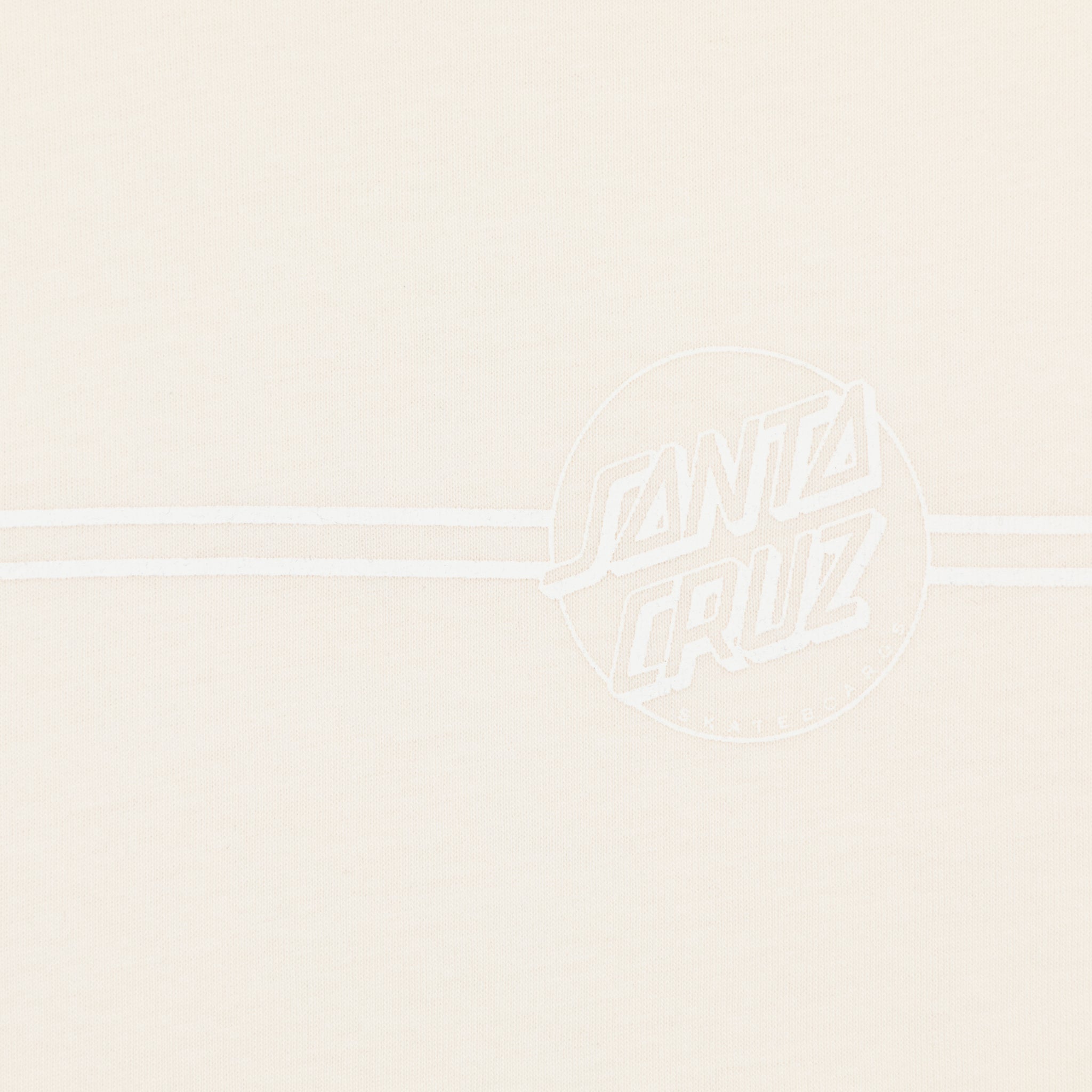 SANTA CRUZ Tonal Opus Dot Stripe T-Shirt in CREAM
