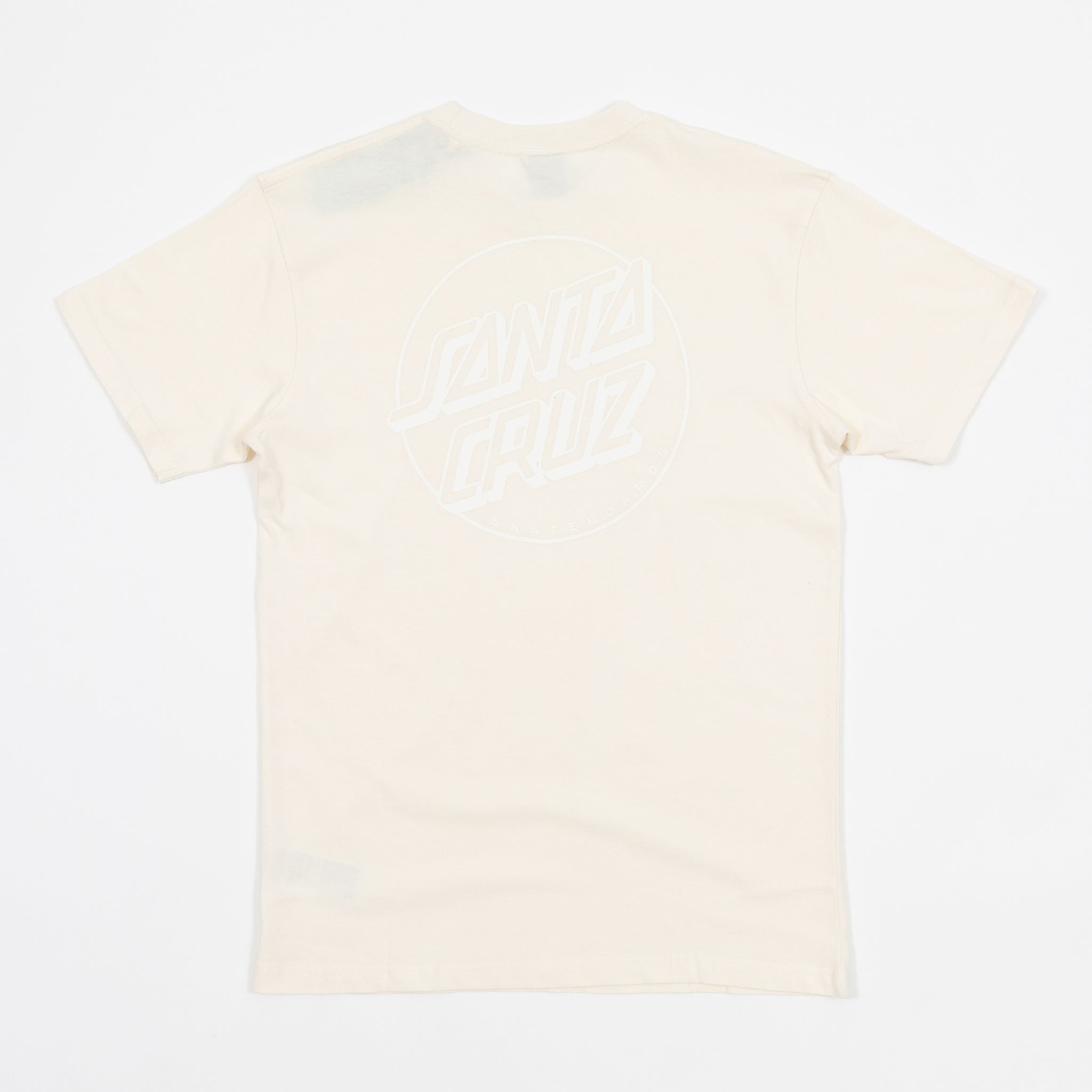 SANTA CRUZ Tonal Opus Dot Stripe T-Shirt in CREAM
