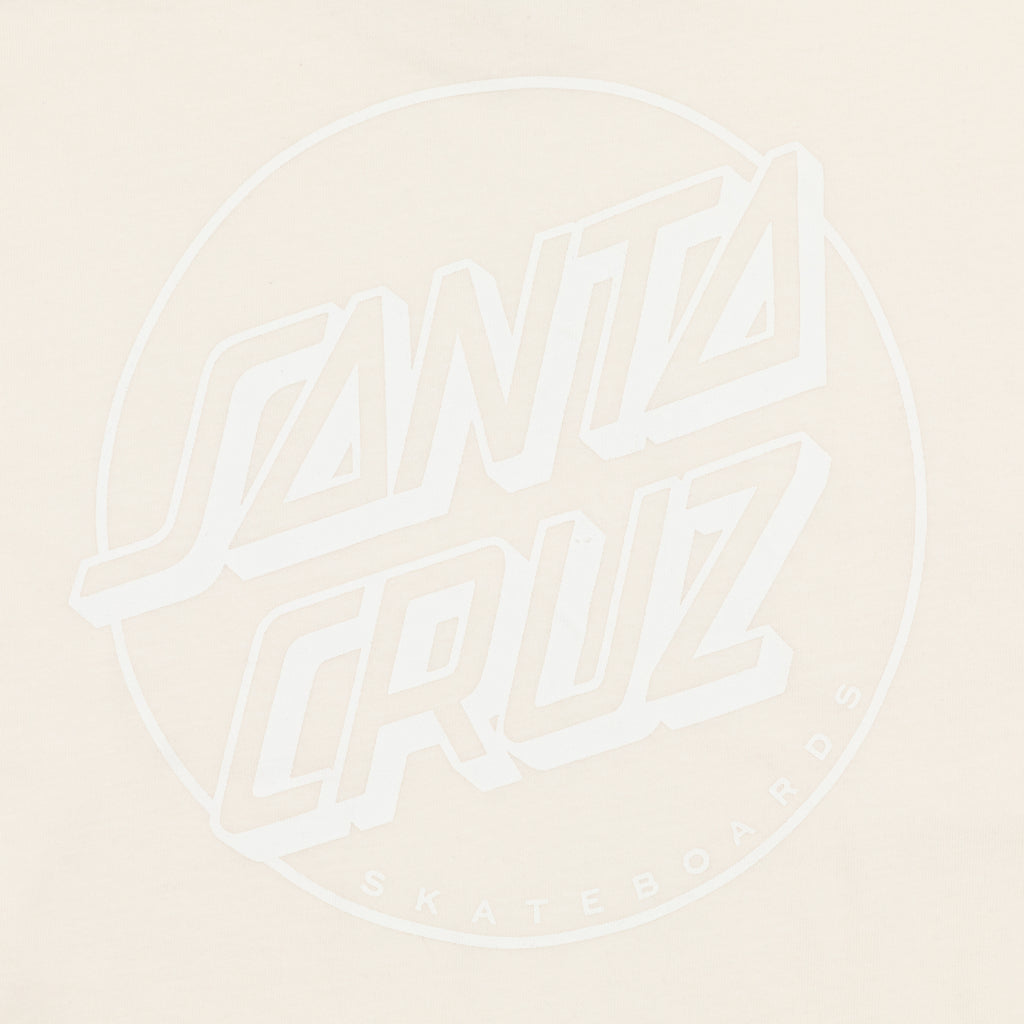 SANTA CRUZ Tonal Opus Dot Stripe T-Shirt in CREAM