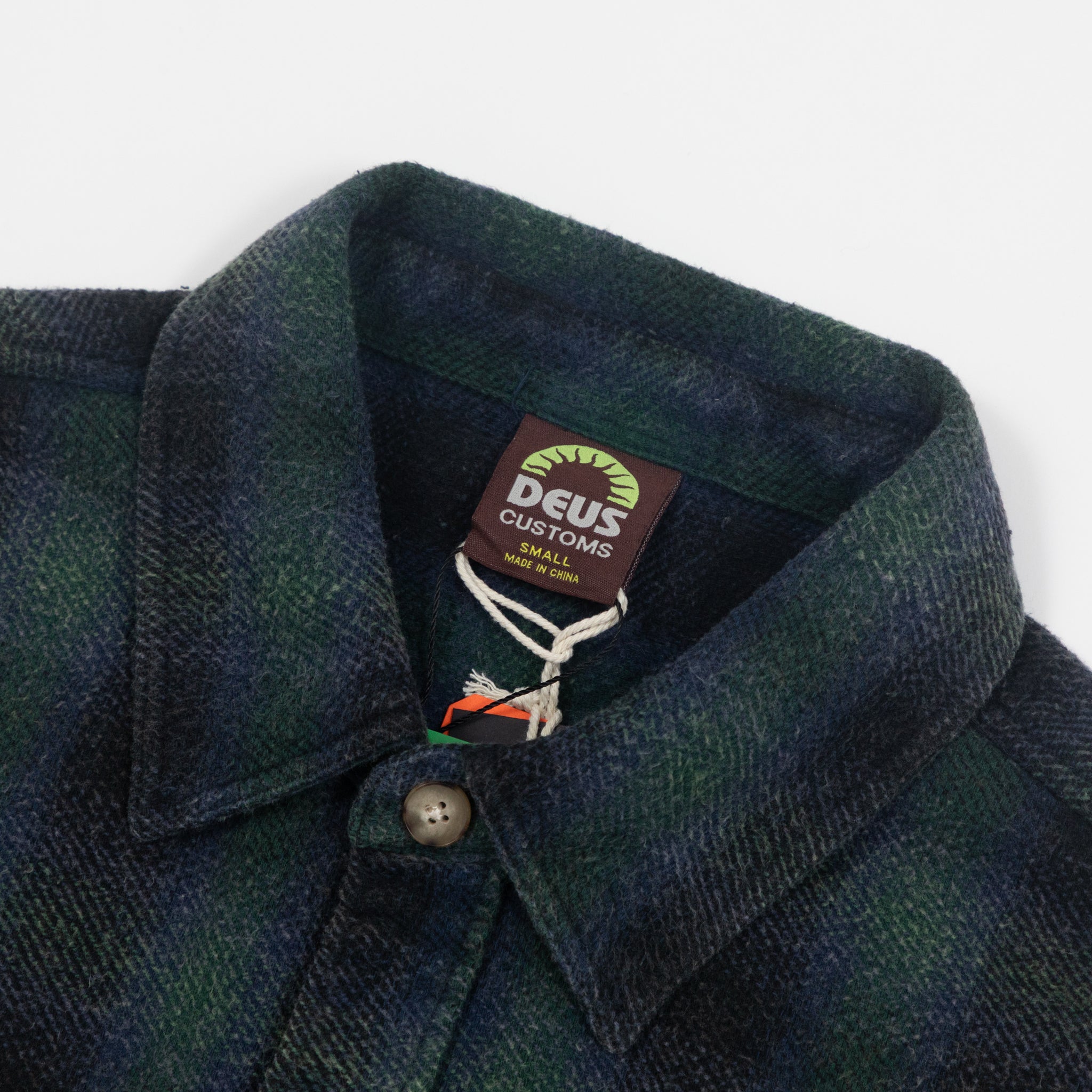 DEUS EX MACHINA Too Busy To Work Check Shirt in BLACK