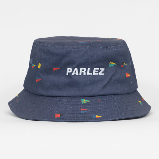 PARLEZ Topaz Logo Bucket Hat in NAVY