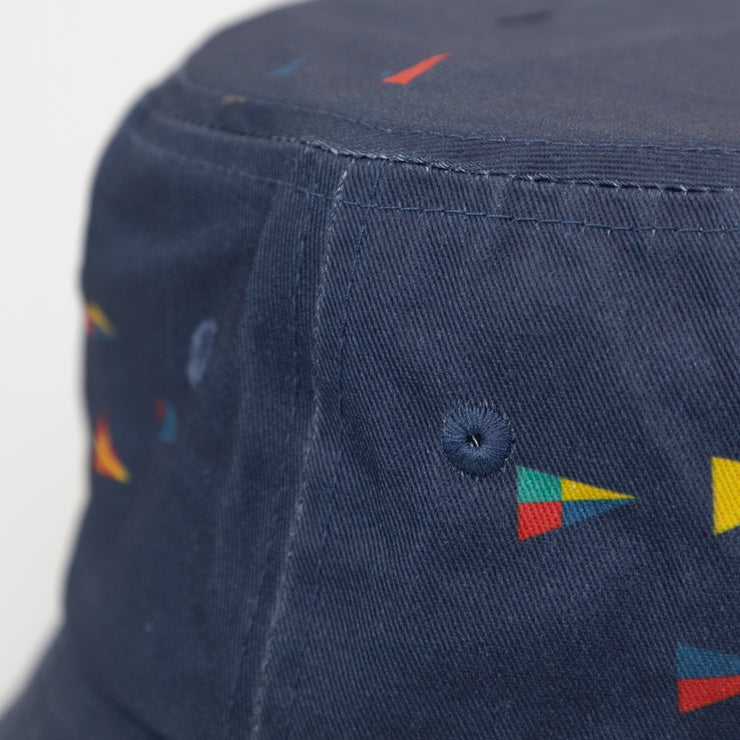 PARLEZ Topaz Logo Bucket Hat in NAVY