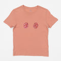Womens BRIXTON Tossed Dice Crew T-Shirt in ITALIAN CLAY