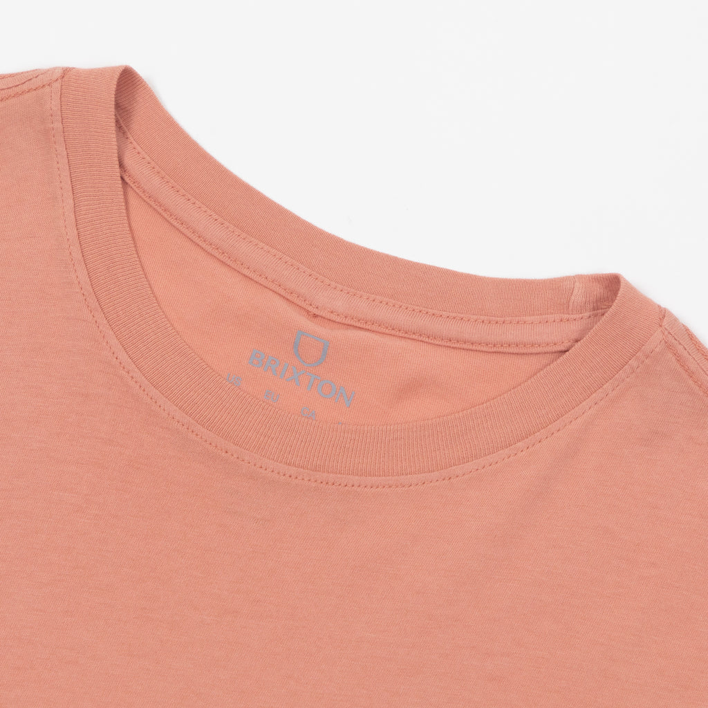 Womens BRIXTON Tossed Dice Crew T-Shirt in ITALIAN CLAY