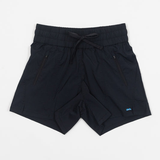 Womens KAVU Totally Beachin Shorts in BLACK