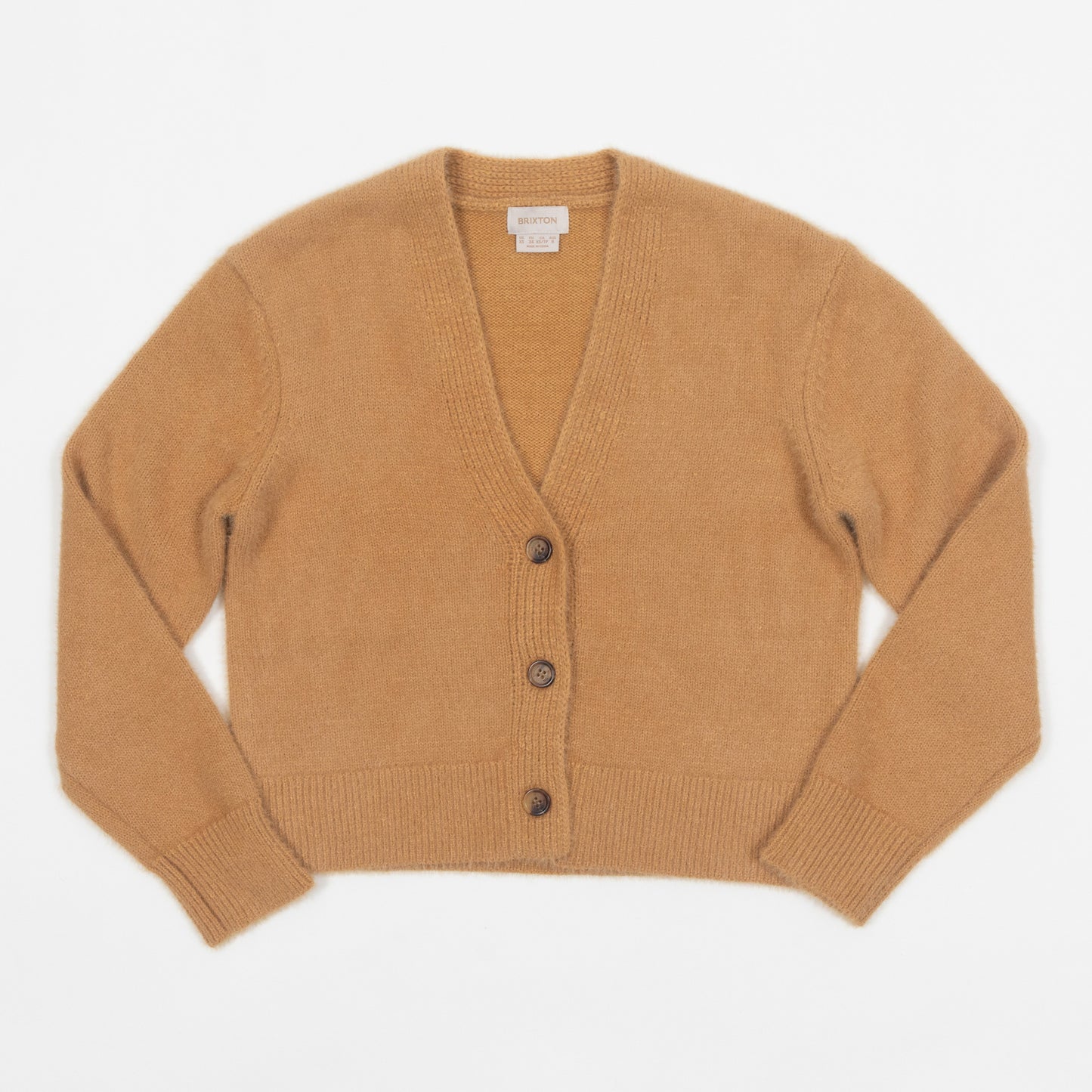 Womens BRIXTON Town Cardigan in TAN