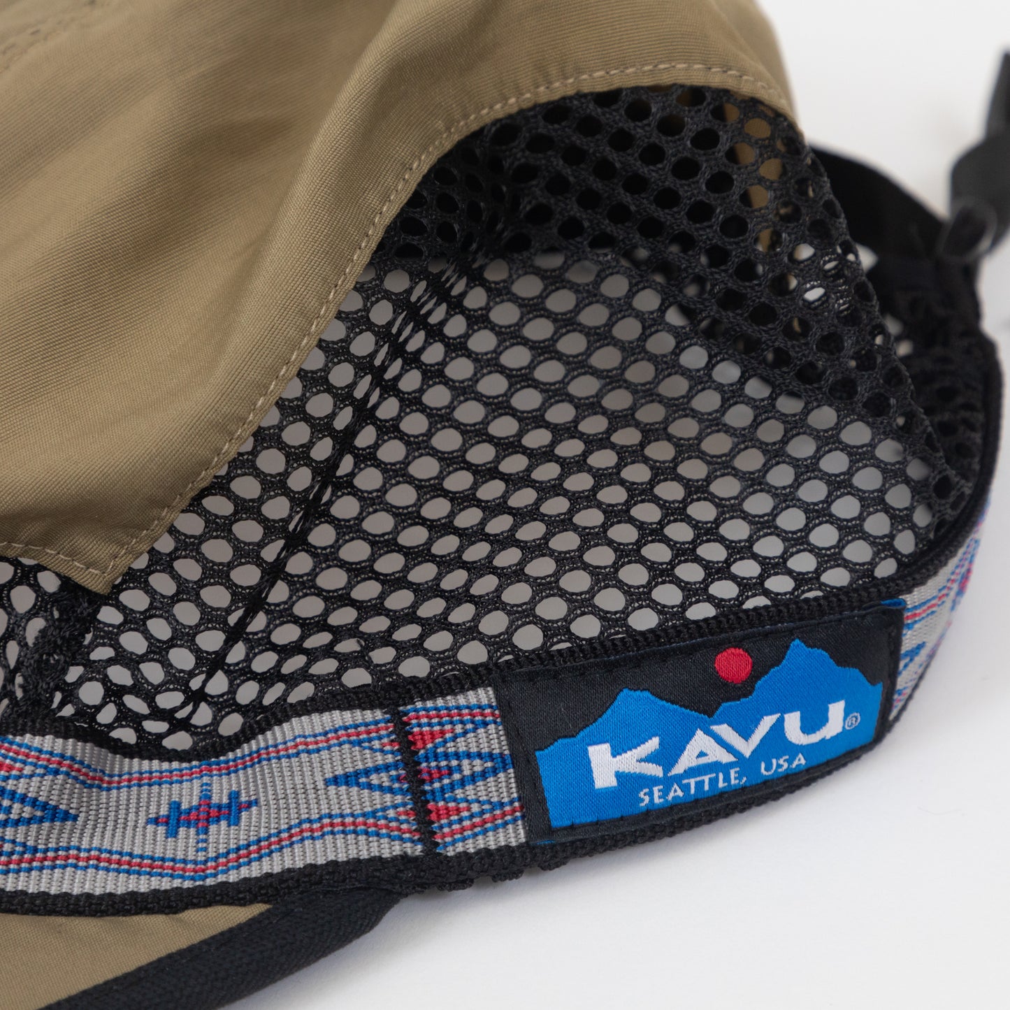 KAVU Trail Runner Mesh Hat in KHAKI