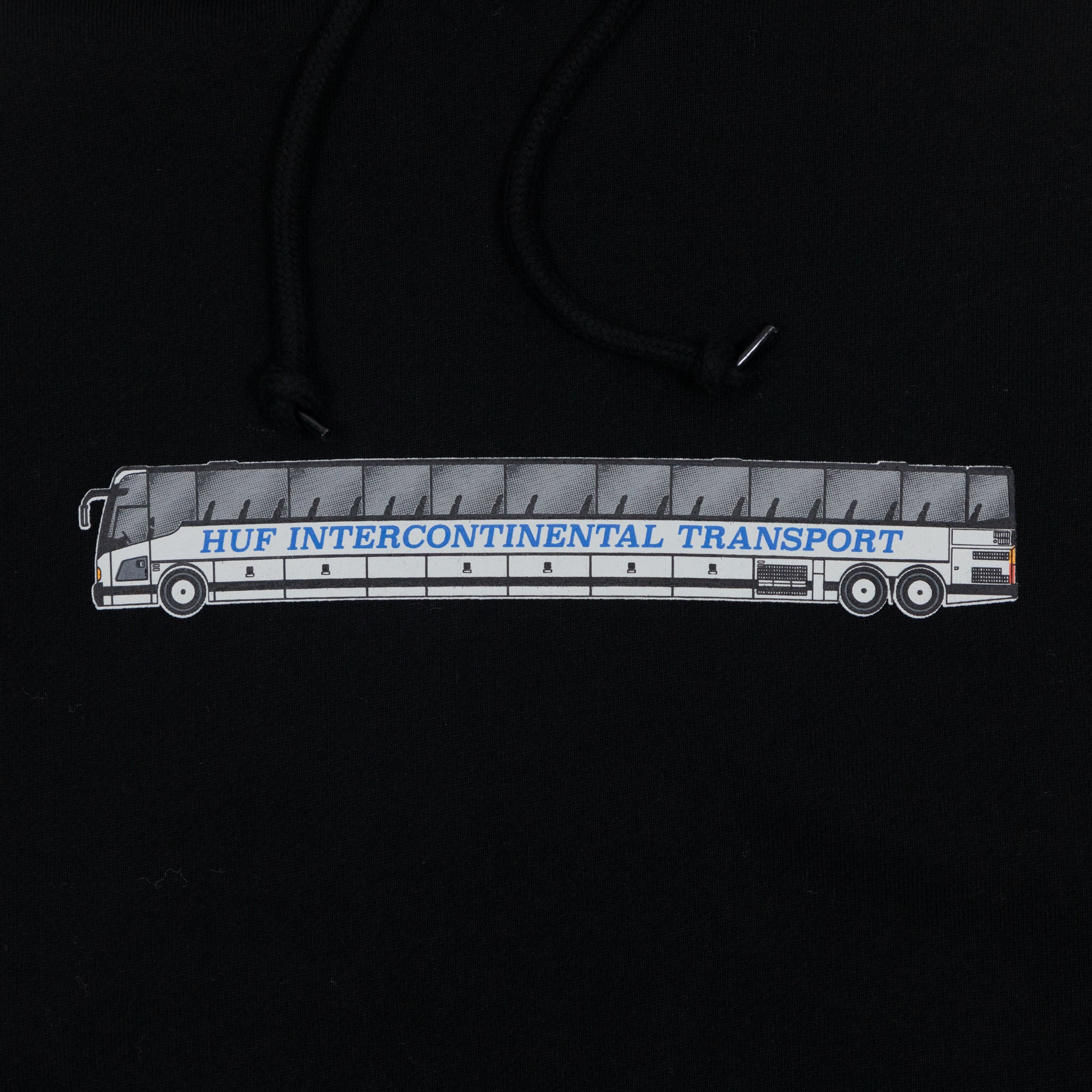 HUF Transport Graphic Hoodie in BLACK