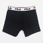 FILA Tristan 2 Pack Trunk Boxers in BLACK