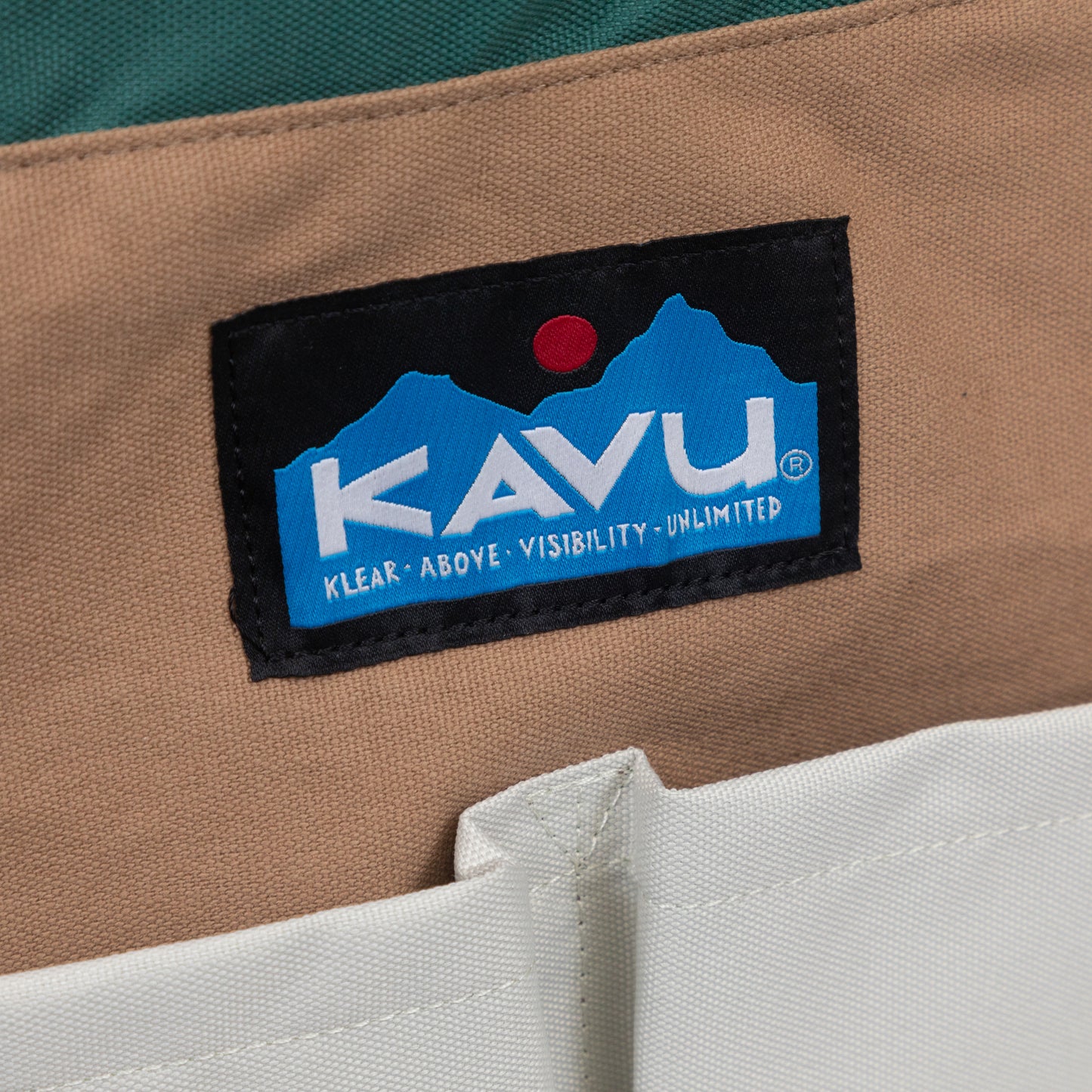 KAVU Twin Falls Tote Bag in TAN & BLUE