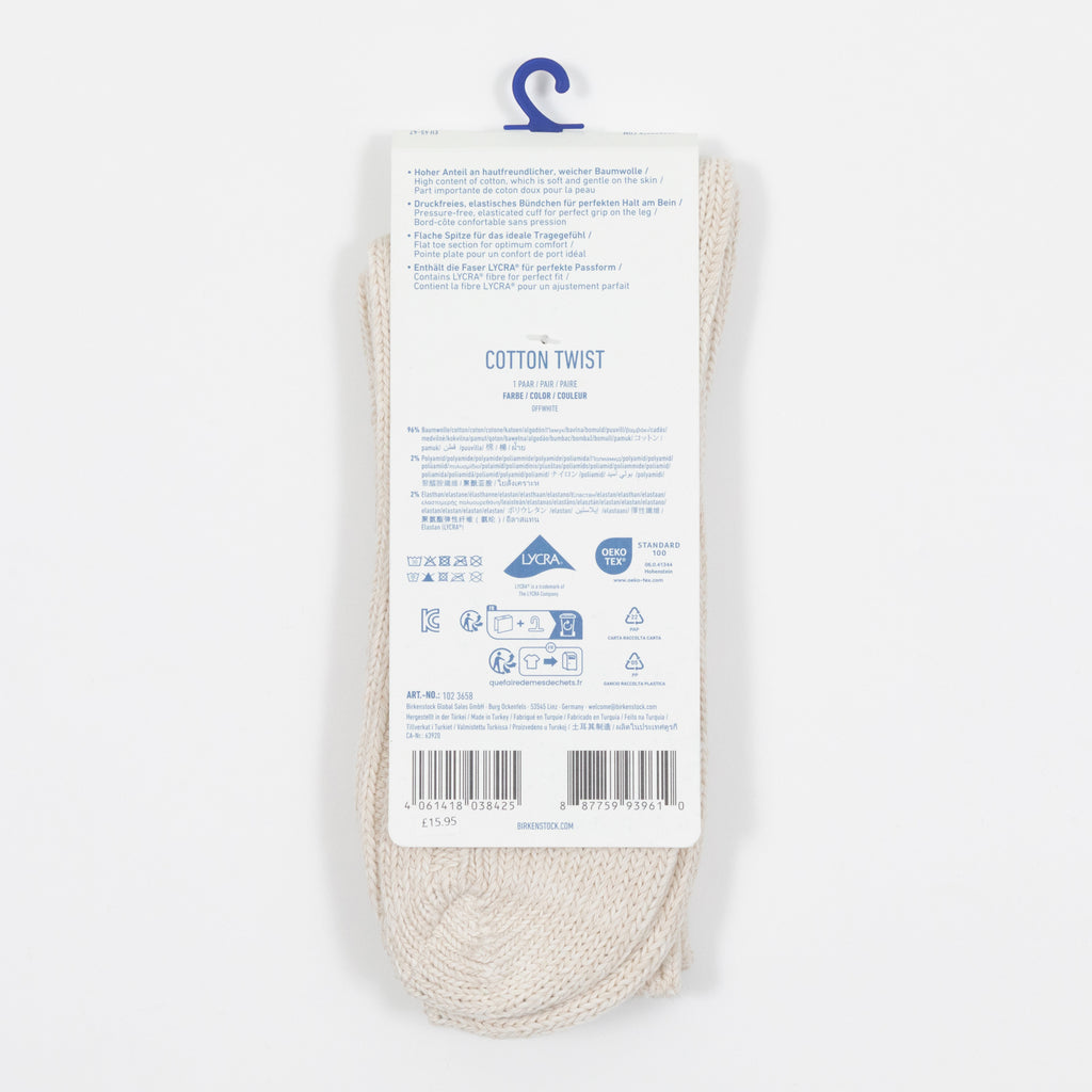 BIRKENSTOCK Twist Thick Socks in CREAM