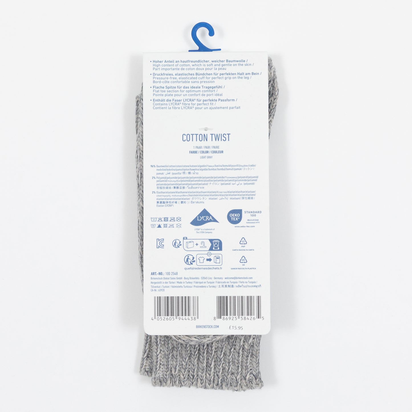 BIRKENSTOCK Twist Thick Socks in GREY