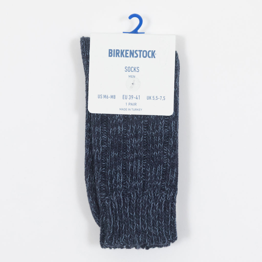 Womens BIRKENSTOCK Twist Thick Socks in NAVY