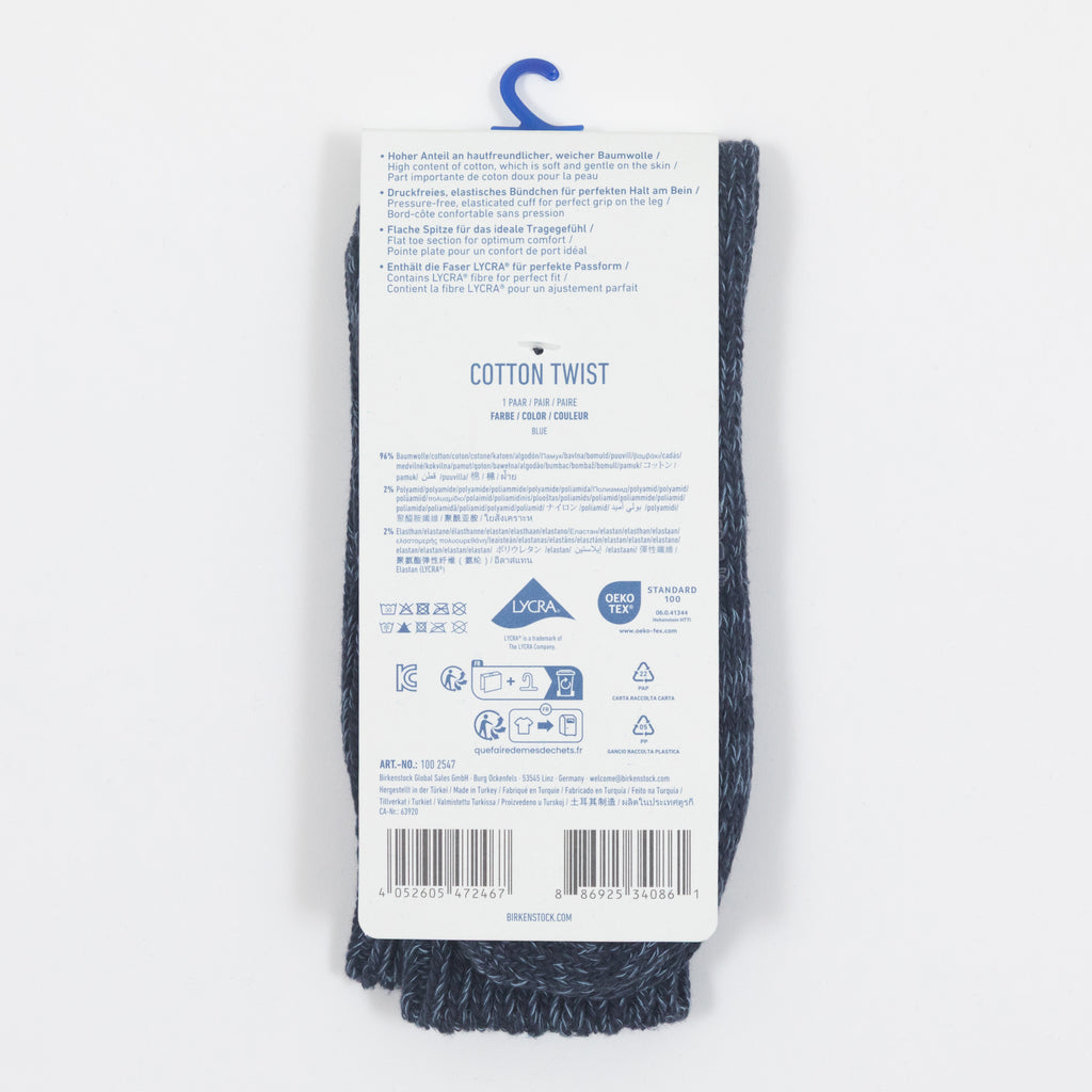 Womens BIRKENSTOCK Twist Thick Socks in NAVY