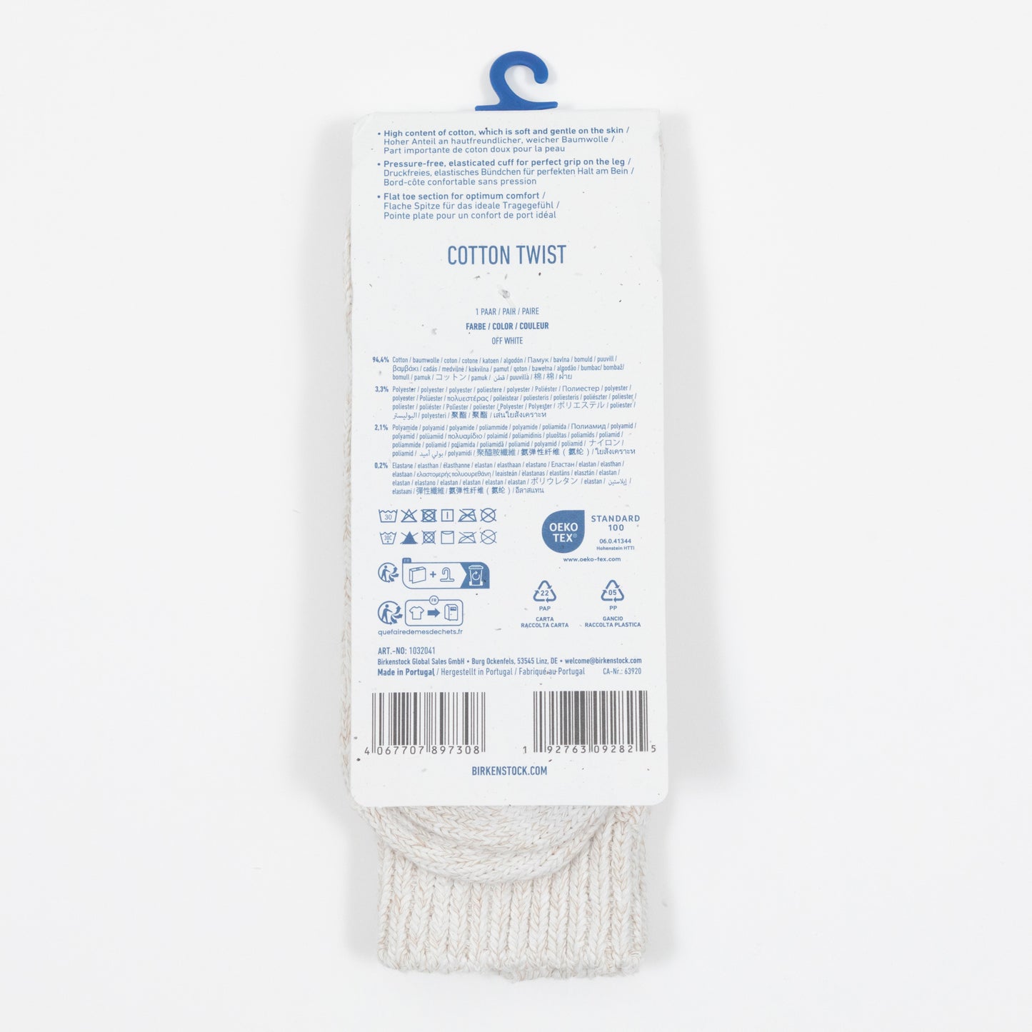 BIRKENSTOCK Twist Thick Socks in OFF WHITE