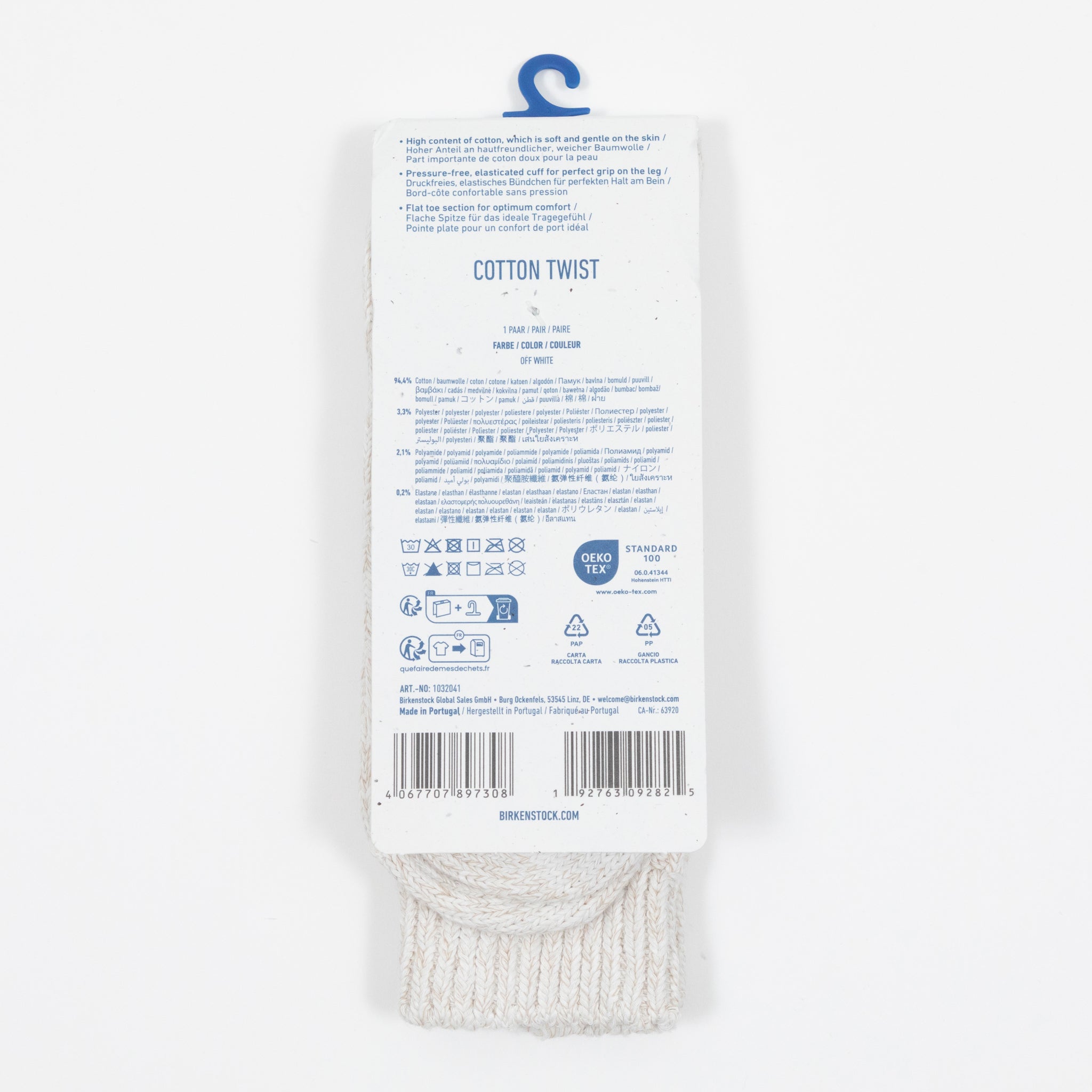 BIRKENSTOCK Twist Thick Socks in OFF WHITE