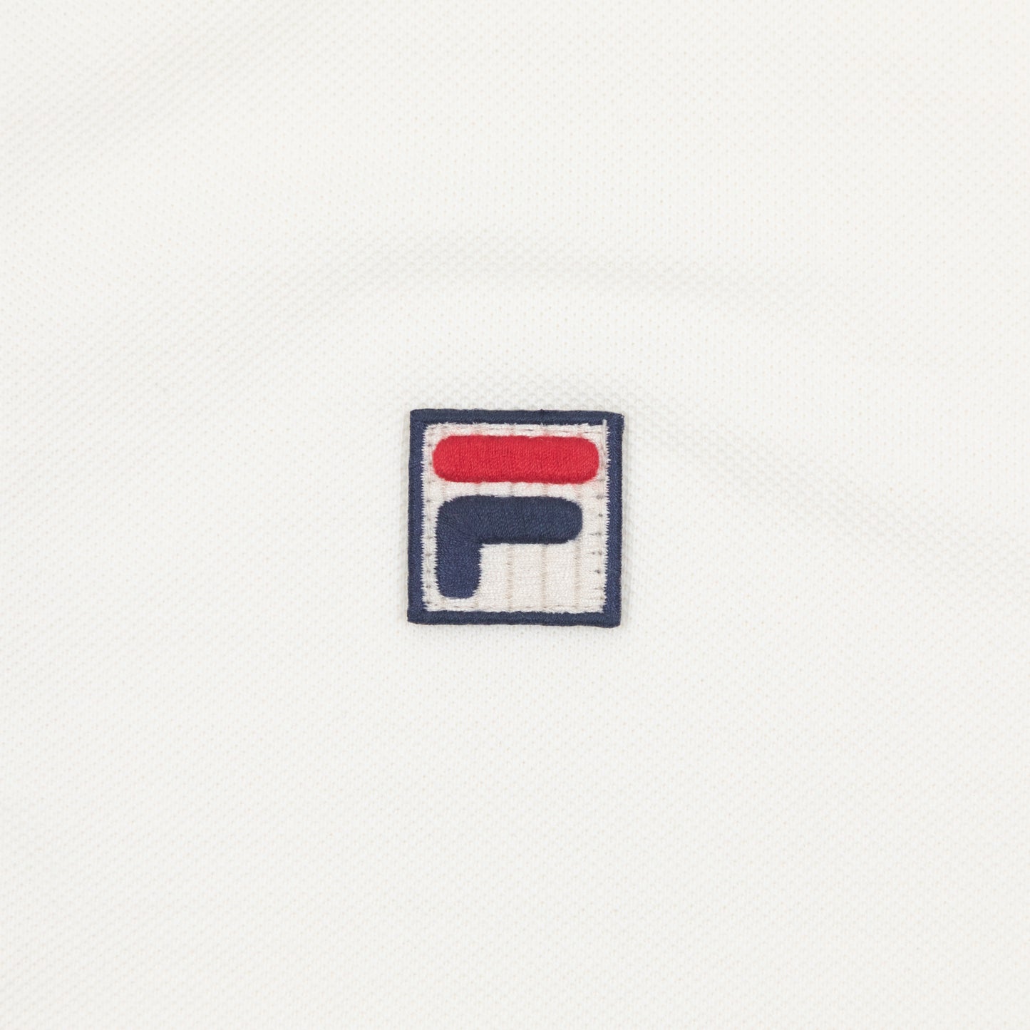 FILA Two Button Tipped Rib Basic Polo in WHITE