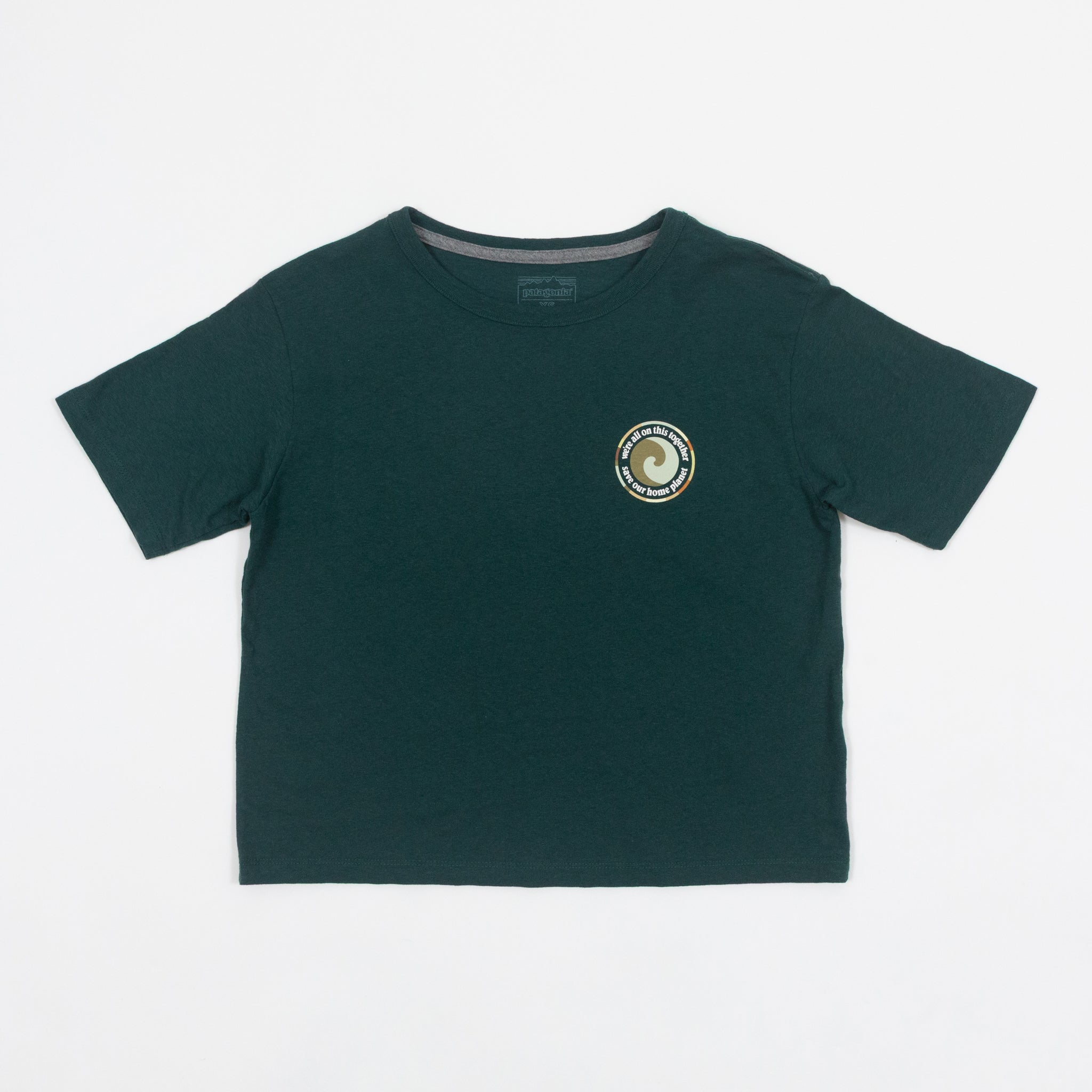 Womens PATAGONIA Unity Fitz Responsibili-Tee T-Shirt in GREEN