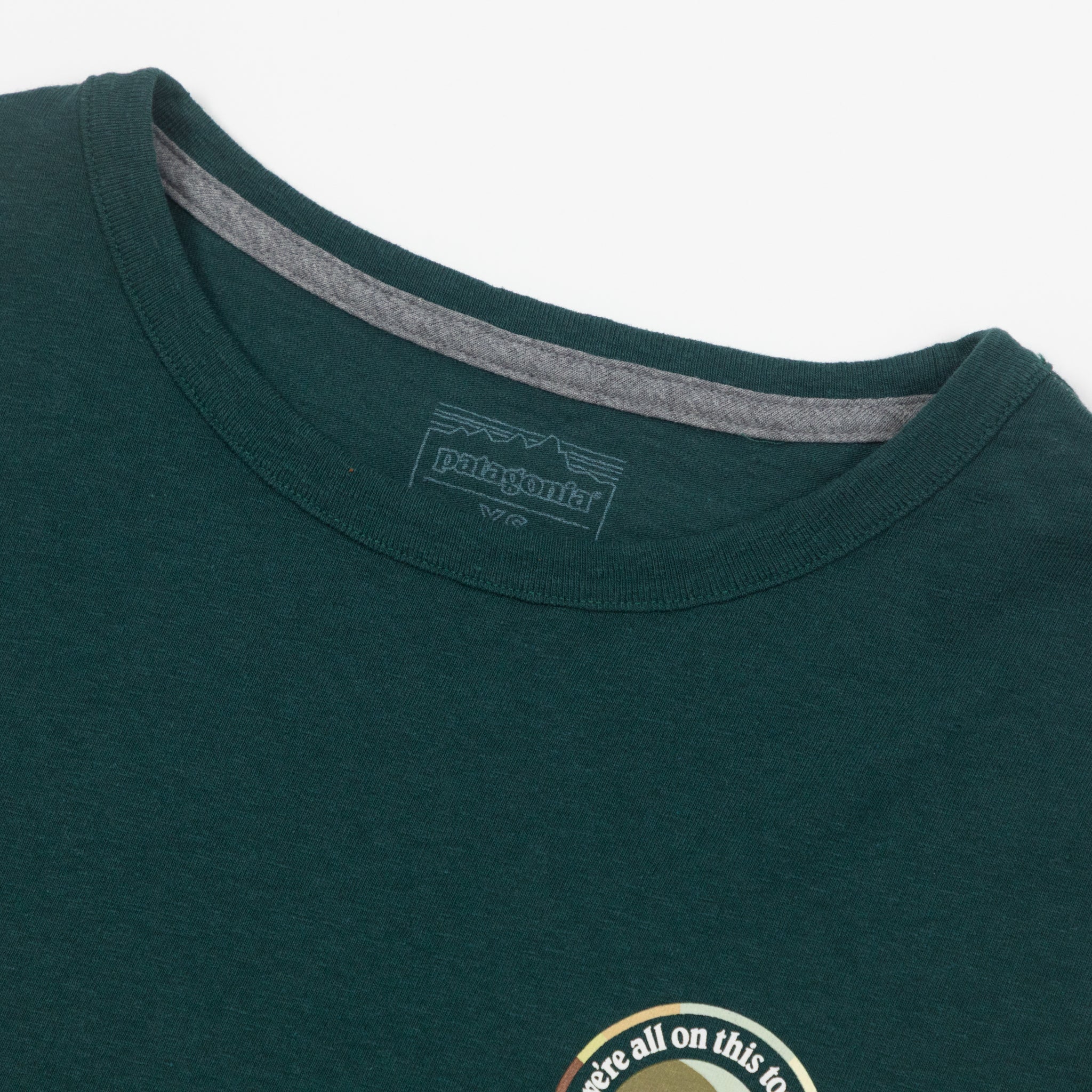 Womens PATAGONIA Unity Fitz Responsibili-Tee T-Shirt in GREEN