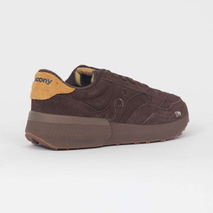SAUCONY x Universal Works Collaboration Jazz NXT Trainers in BROWN