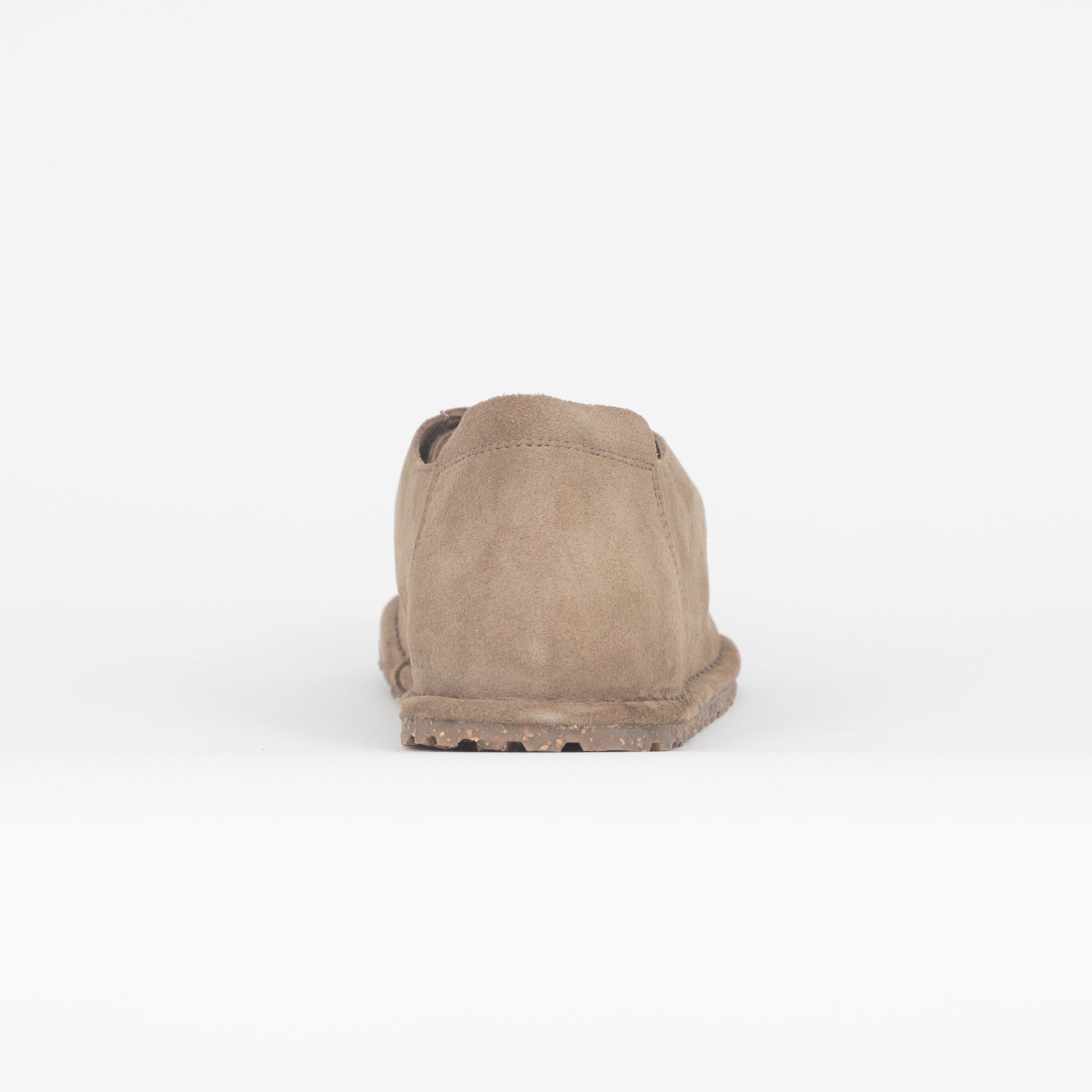 BIRKENSTOCK Utti Lace Suede Leather Shoes in GRAY TAUPE