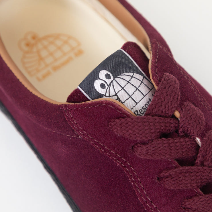 LAST RESORT AB VM002 Suede Skater trainers BURGUNDY & BLACK