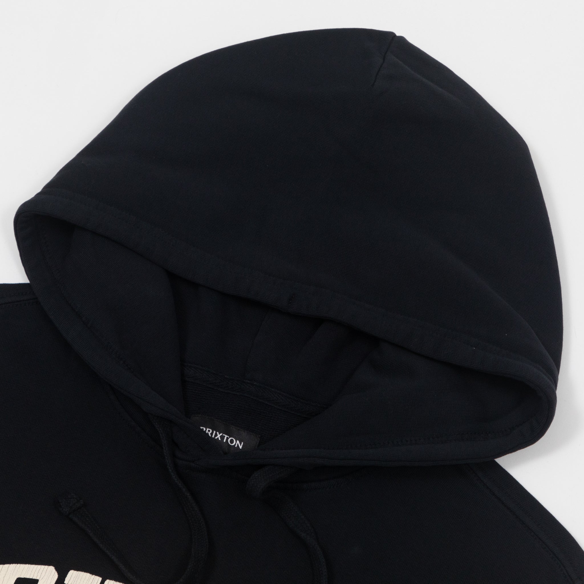BRIXTON Varsity Broken Hoodie in BLACK