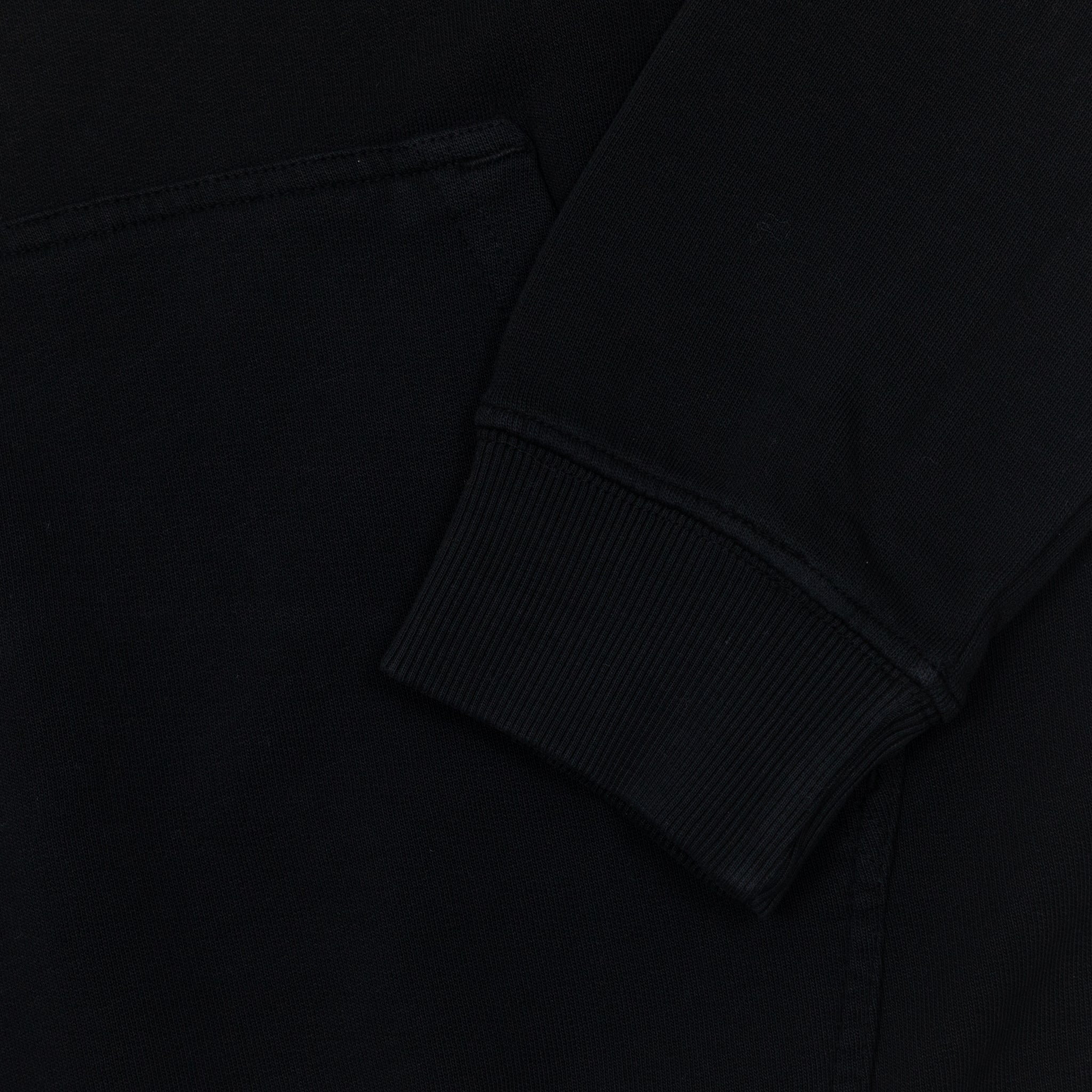 BRIXTON Varsity Broken Hoodie in BLACK