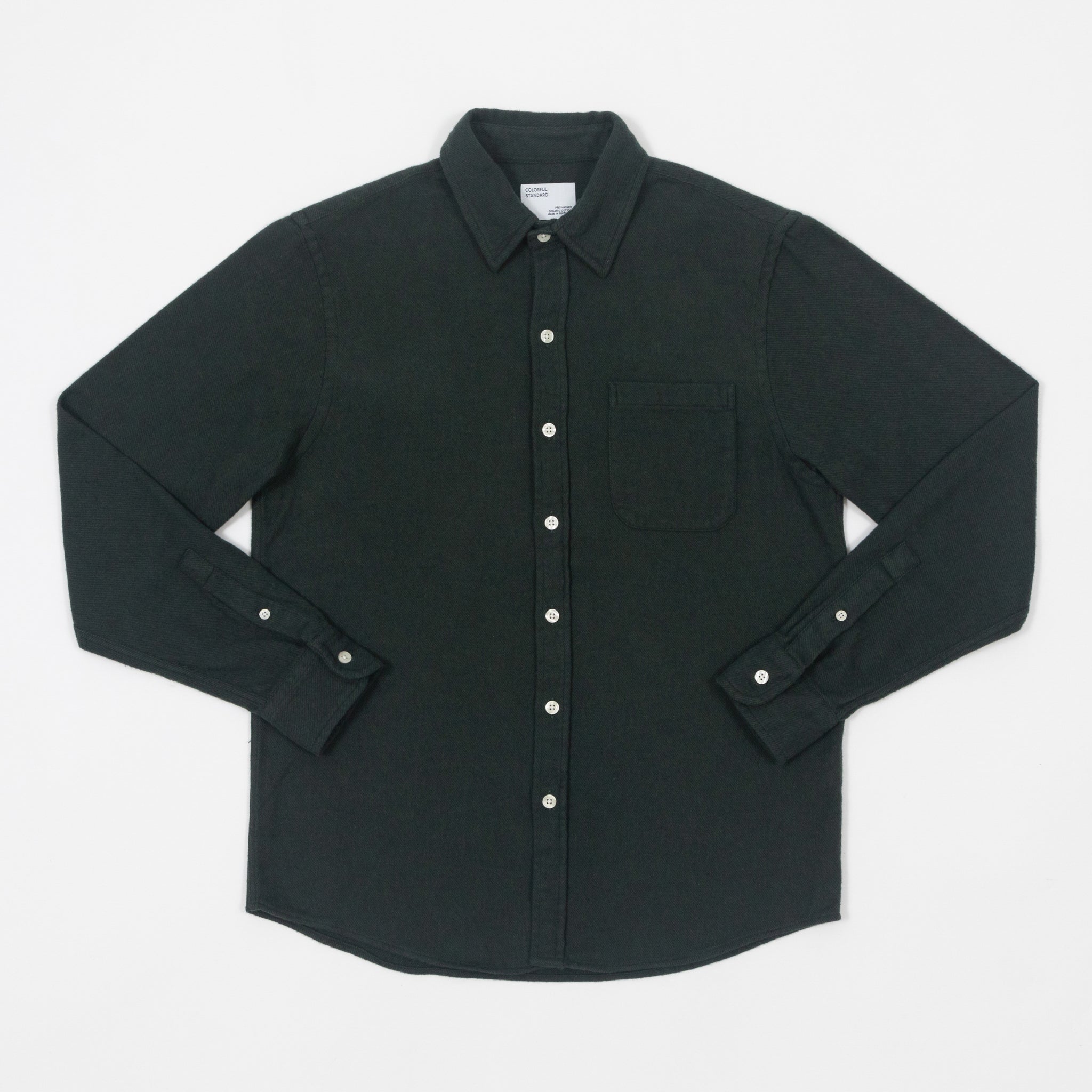 COLORFUL STANDARD Flannel Shirt in GREEN