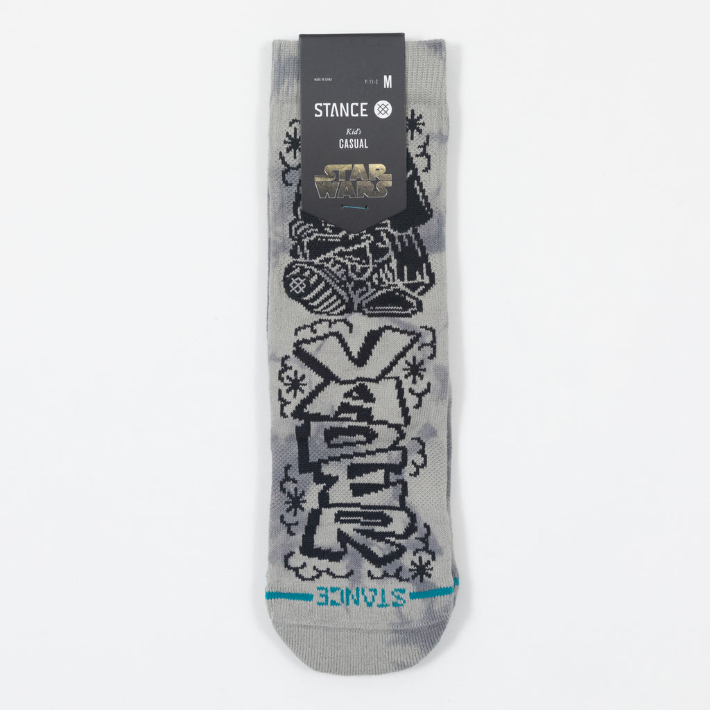 Kids STANCE X Star Wars DJ Darth Socks in GREY