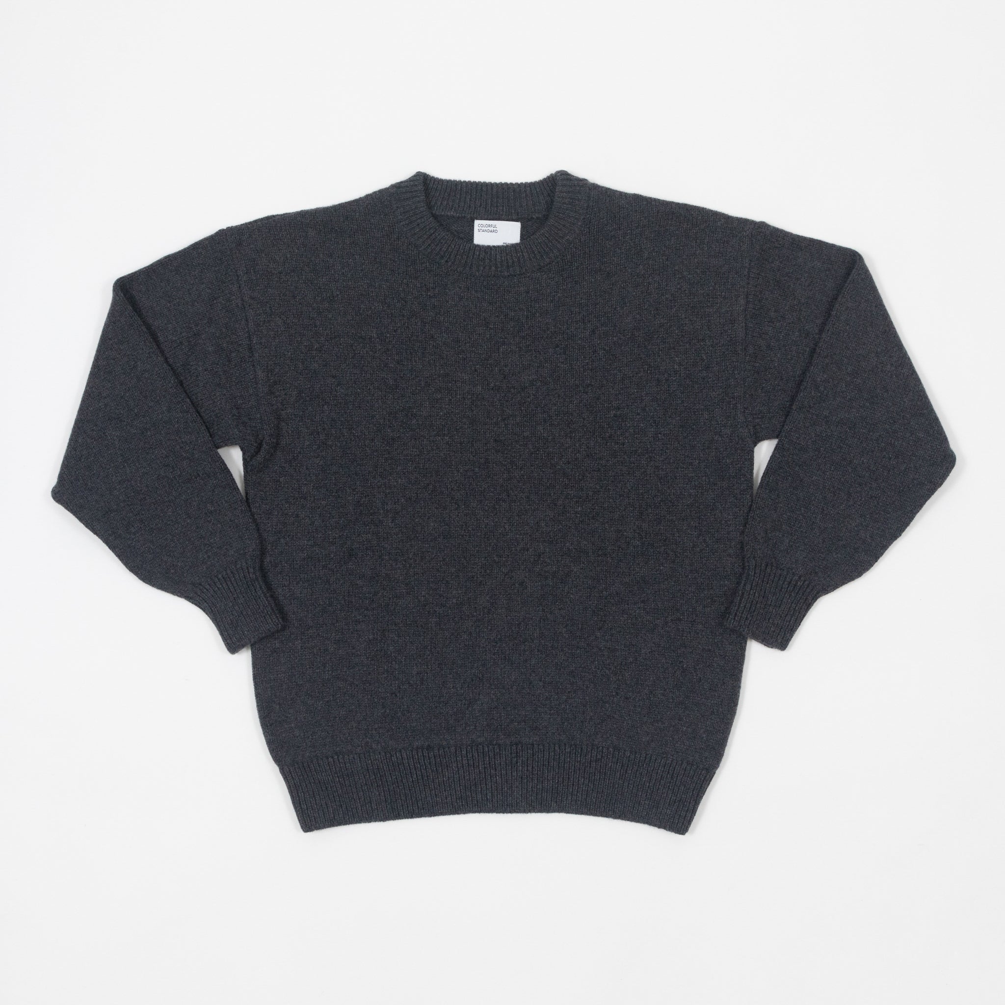 COLORFUL STANDARD Oversized Merino Wool Crew in LAVA GREY