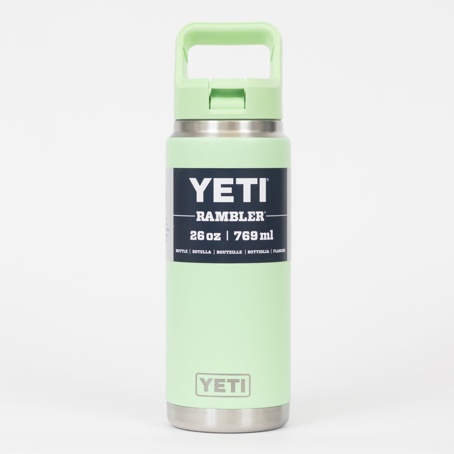 YETI Rambler 26 oz (769ml) Straw Water Bottle in LIME GREEN