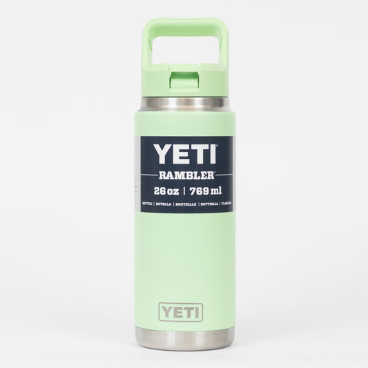 YETI Rambler 26 oz (769ml) Straw Water Bottle in LIME GREEN