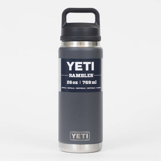 YETI Rambler 26 oz (769ml) Water Bottle with Chug Cap in CHARCOAL