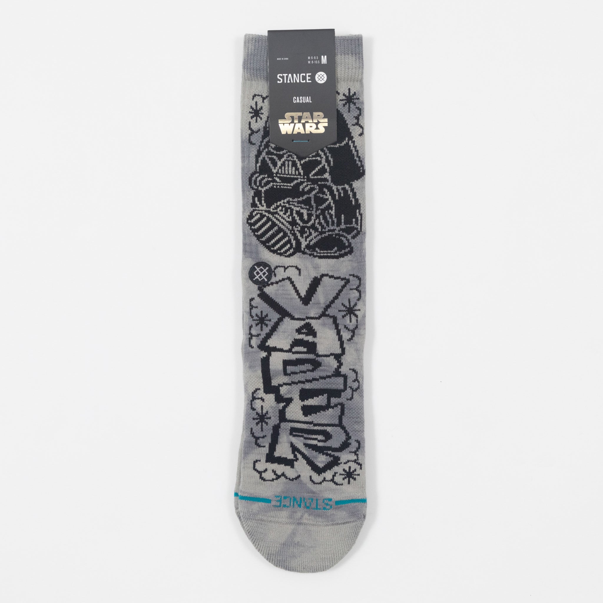 STANCE X STAR WARS DJ Darth Socks in GREY