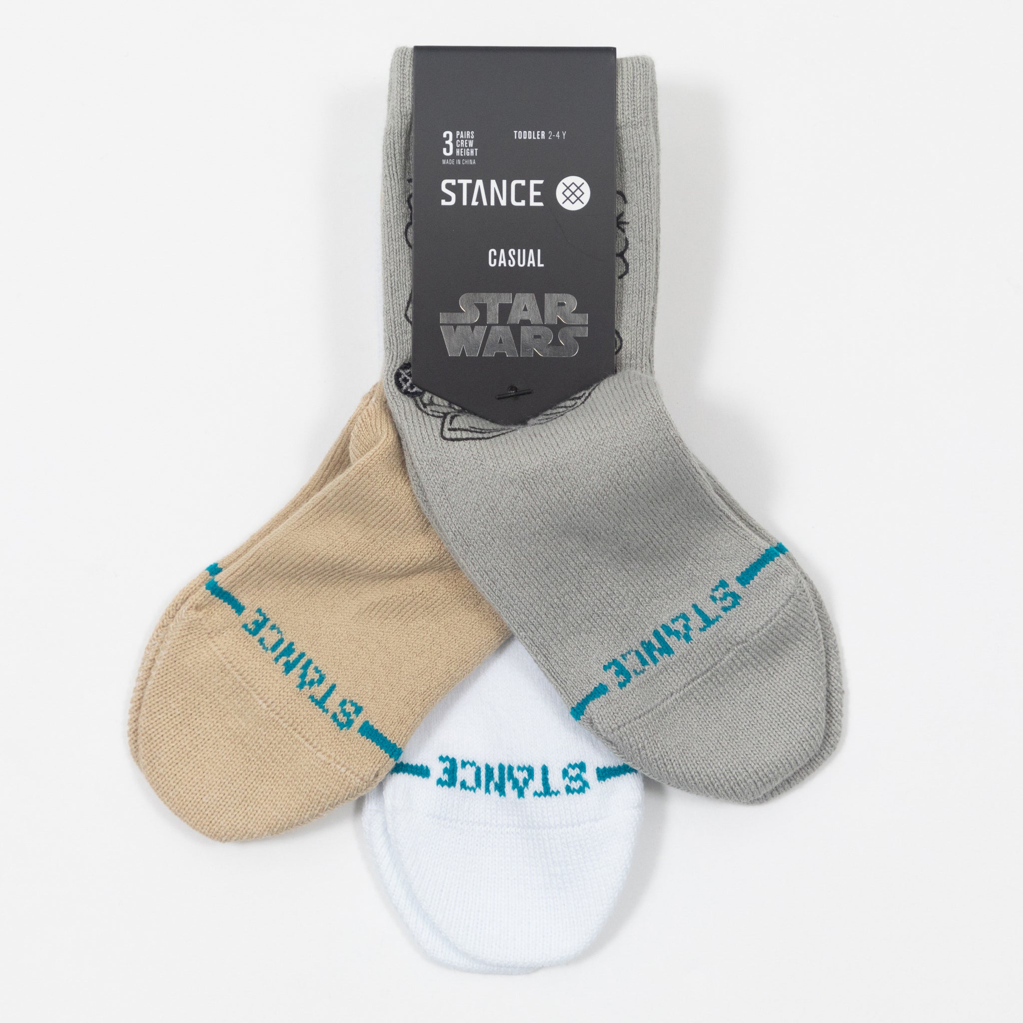 Toddlers STANCE X Star Wars 3 Pack Socks in GREY