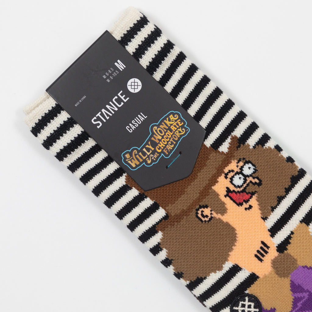STANCE x WILLY WONKA Oompa Loompa Socks in BLACK & WHITE