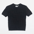 Womens CARHARTT WIP Carter Knit T-Shirt in CHARCOAL