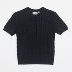 Womens CARHARTT WIP Carter Knit T-Shirt in CHARCOAL
